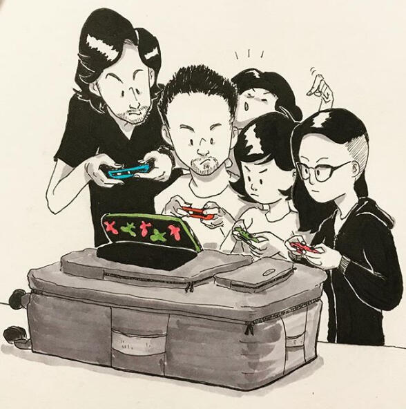 Switch Friends [Ink, Marker]
